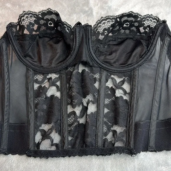 Victoria's Secret Lace Bustier Top Black Size 34A - Picture 5 of 11